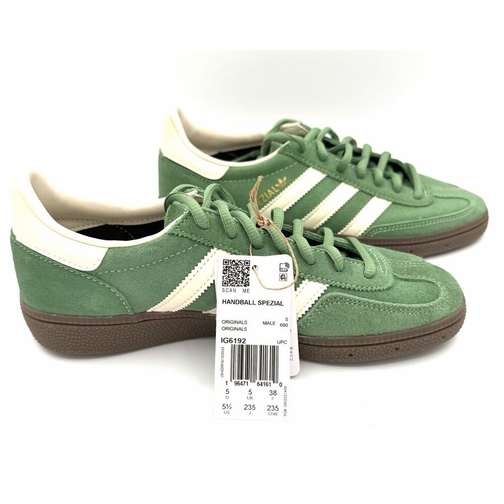 Adidas Handball Spezial Originals Men’s Size 5.5 Green White Gum IG6192 NIB - Picture 5 of 8